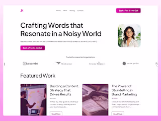 Writer's Place: Multi-Page Website Design & Framer Development
