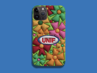 
3D Phone Case Design for UNIF clothing brand