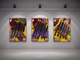 CHEF KNIFE POSTER DESIGN on Behance