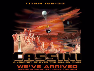 Conceptual Illustration | 1997 | NASA Cassini Mission, Adobe PS