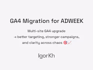 GA4 Migration and Multi-Platform Analytics Setup