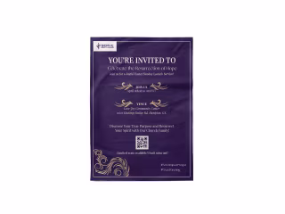 Invitation card for a grand opening