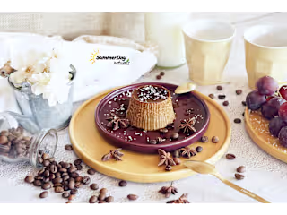 Coffee Pudding With Coconut Caramel