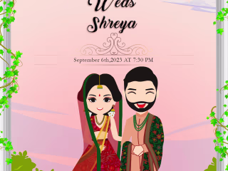 Marriage Invitation card design