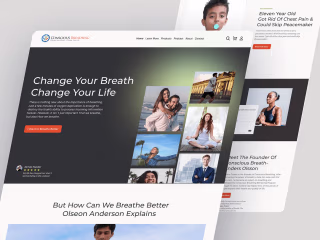 Breathing Website UI/UX Design
