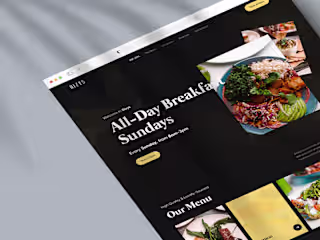 Restaurant Landing Page Concepts