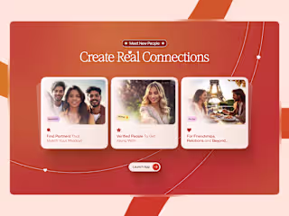 Social Connect App Landing Page