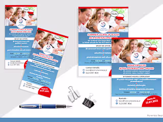 Design of leaflets, flyers, booklets