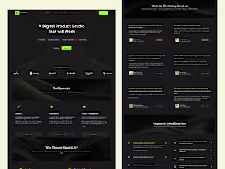 Responsive Website Development for Square Up Agency