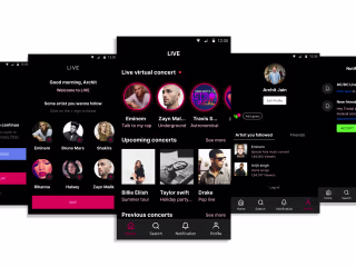 Livestream music concert app — a UI/UX case study