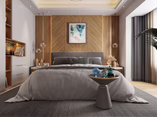 Bedroom Interior design rendering 