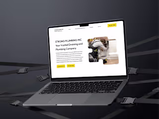 Strong Plumbing INC. website redesign