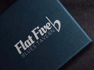Logo Design - Flat Five Blues Tavern