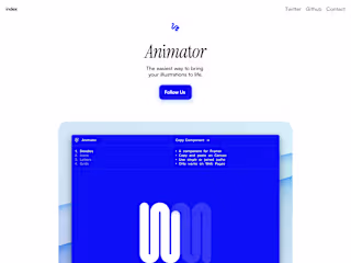 A Framer animator website
