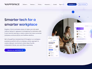 Appspace AI Landing Page Design