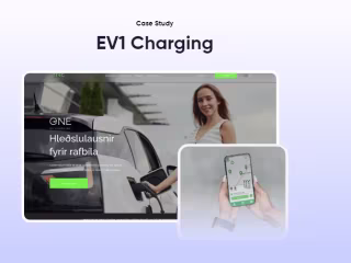 EV1 Charging Web, Strategy & Branding
