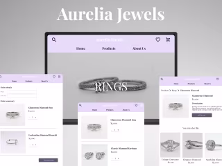 Aurelia Jewels: E_Commerce Website design