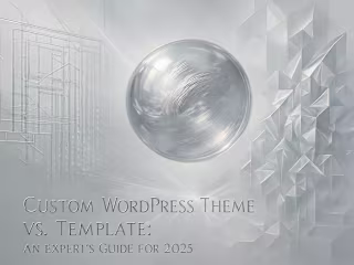 Custom WordPress Theme vs. Template: An Expert's Guide for 2025