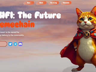 Meowfi: Memecoin Landing page
