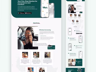 HitchAfrica Landing Page Design on Behance