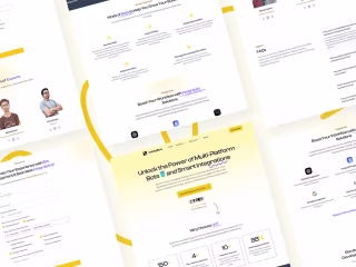 Infinity Bots - Landing Page Design