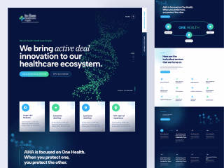 Website design for a venture capital firm