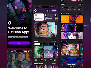 Diffision – AI Art Generator App