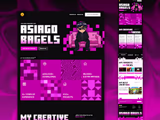 Asiago Bagels • Creative Design and Webflow Development