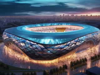 Futuristic 3D Stadium | Real-Time Visualization