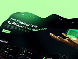 HIVE - Cryptocurrency website design.
