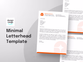 Travel agency letterhead template design