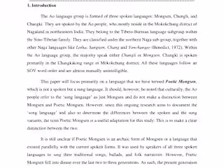 Poetic Mongsen: History, Culture and Language