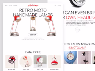 Motolamps. E-commerce Website