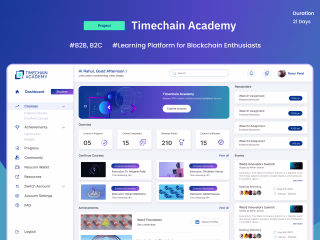 Timechain Academy, Dashboard
