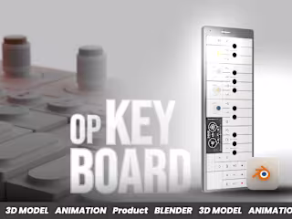 Op-1 keyboard Animation