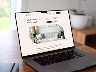 Simple and soothing web for psychotherapy office