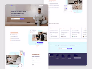 TeamSync landing page