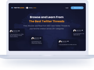 Landing page Design: Twitter Gems