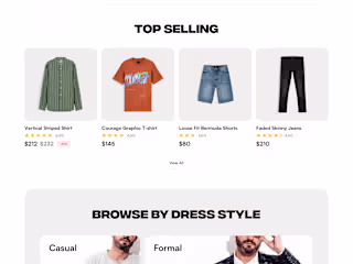 E commerce Landing Page
