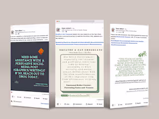 Social Media Graphic Design & Writer