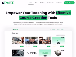 Bwise: Empower Your Teaching with Course Creation Tools🎓
