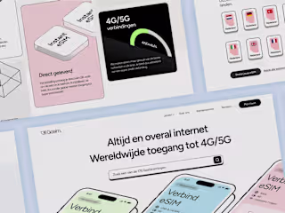 Landingpage & branding for eSIM provider