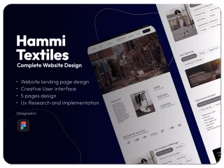 Textile Website design