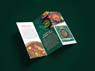 Bengali Cuisine Tri-fold Brochure Design 