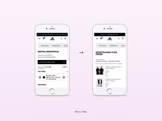 Adidas order details redesign