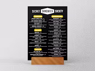 SSS Menu Design & T-Shirt Illustration