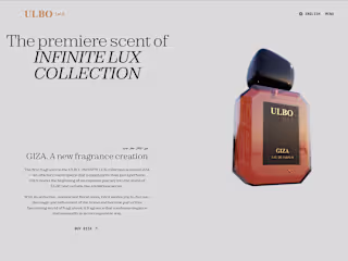 ULBO-GIZA 3D Perfume Bottle Website