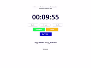 Pomodoro Tracker with only Good News