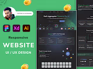DeFi industries landing page design