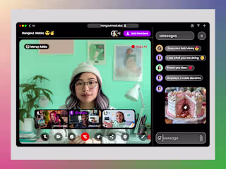 HERO SECTION VIDEO CALL SCREEN